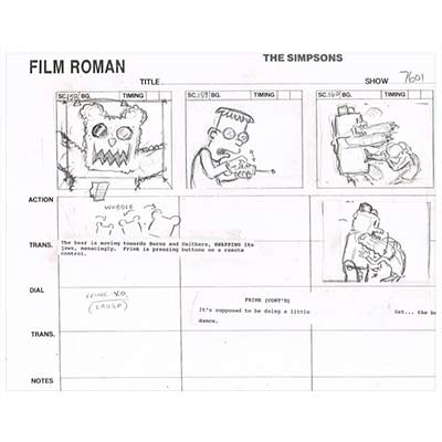Simpsons Production Art - Acme Archives Wholesale